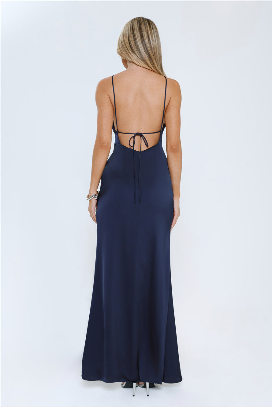 Dazzle Demand Maxi Dress Navy