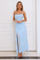 Station Of Luxe Midi Dress Blue