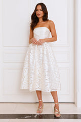 Nora Strapless Midi Dress Butter