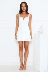 Moonlit Euphoria Mini Dress White