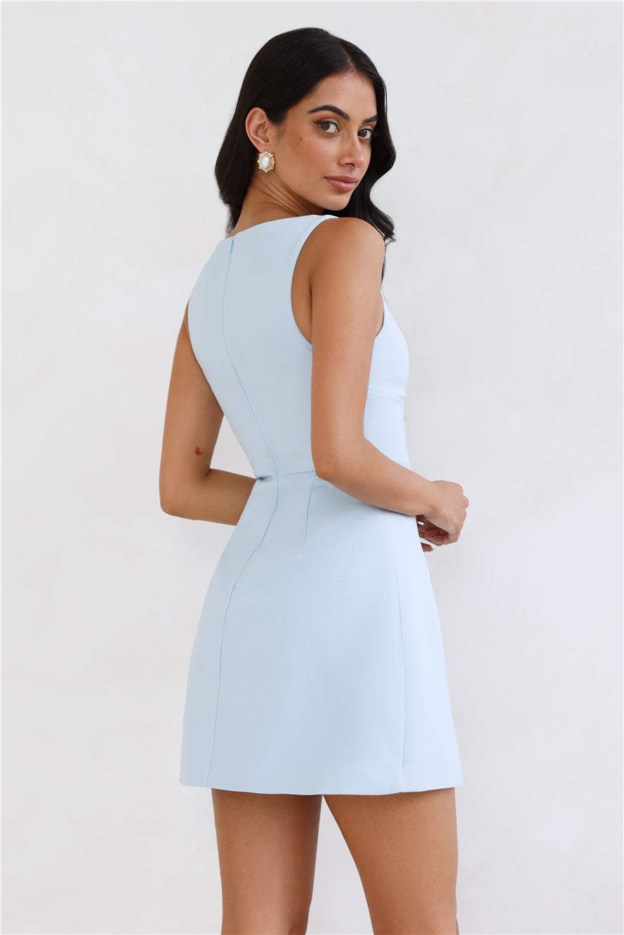 Simplicity Is Best Mini Dress Blue