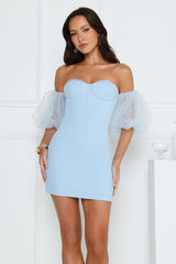 Limitless Energy Mini Dress Blue