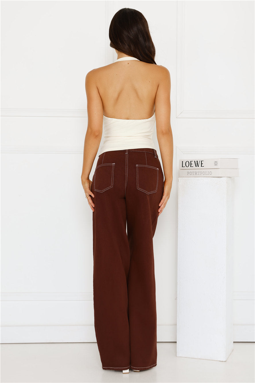 Runway Ritual Halter Top Yellow