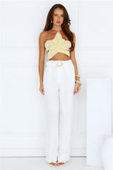 Monaco Moon Pants White