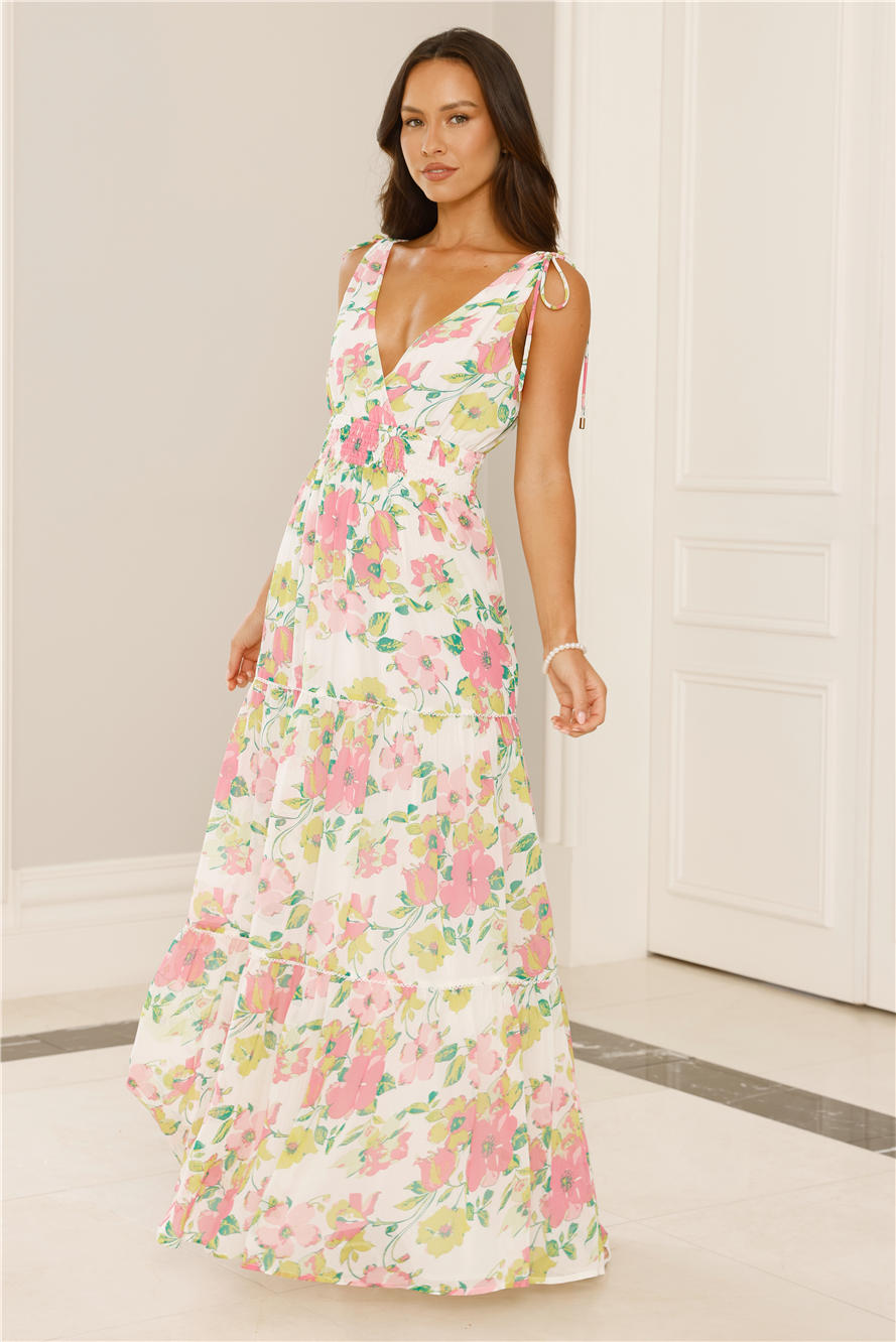 Sunny Splendour Maxi Dress Pink