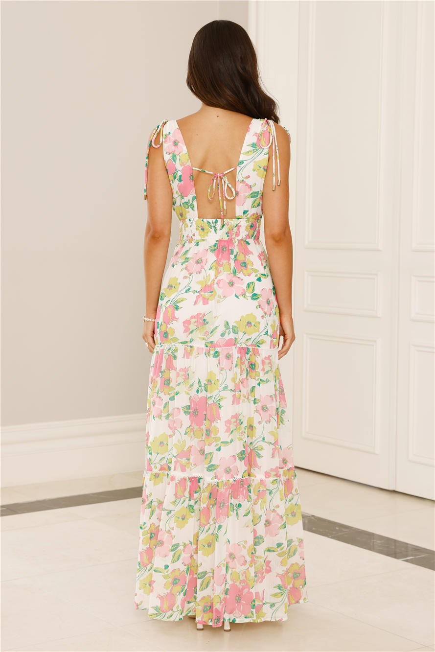 Sunny Splendour Maxi Dress Pink
