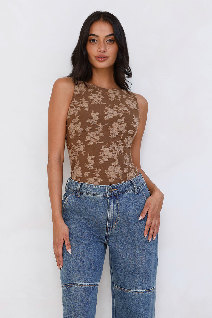 Strong Feelings Bodysuit Brown