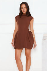 Fashion That Works Mini Dress Brown