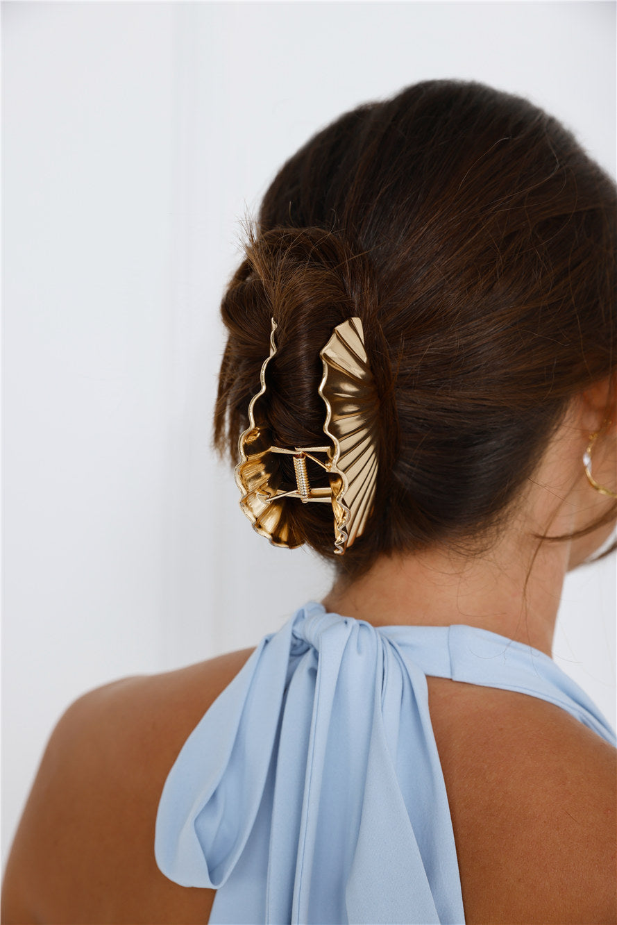 Seaside Muse Hair Claw Gold