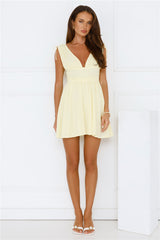 Pineapple Island Mini Dress Yellow