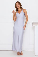 Headliner Energy Satin Maxi Dress Blue