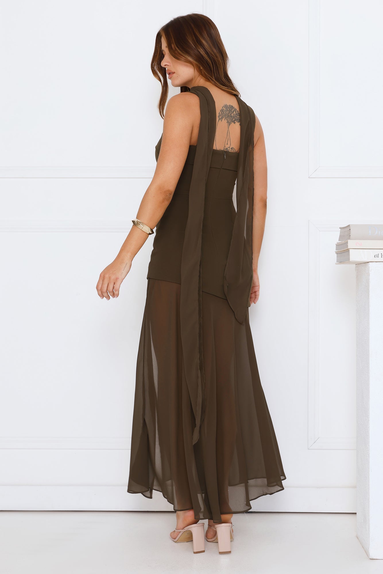 Glow To Go Maxi Dress Olive