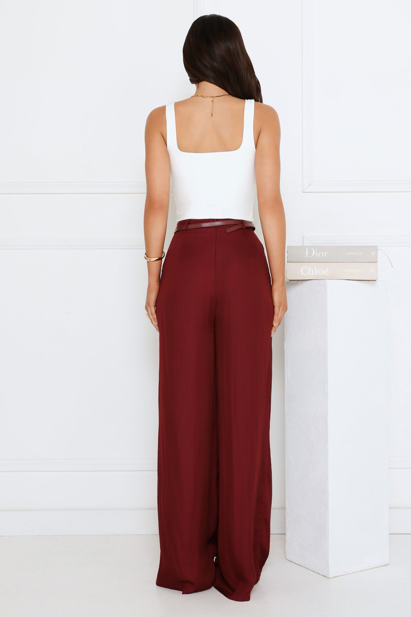 To Be Seen Pants Maroon