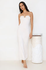 Simple Sunshine Strapless Maxi Dress Beige