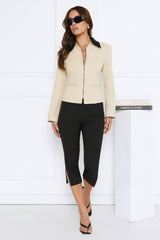Leo Capri Onyx Pinstripe