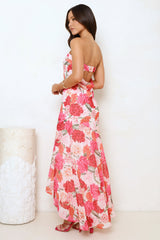 Hello Pretty Things Strapless Maxi Dress Pink