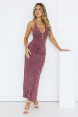 Summer Rain Maxi Dress Purple
