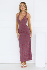Summer Rain Maxi Dress Purple