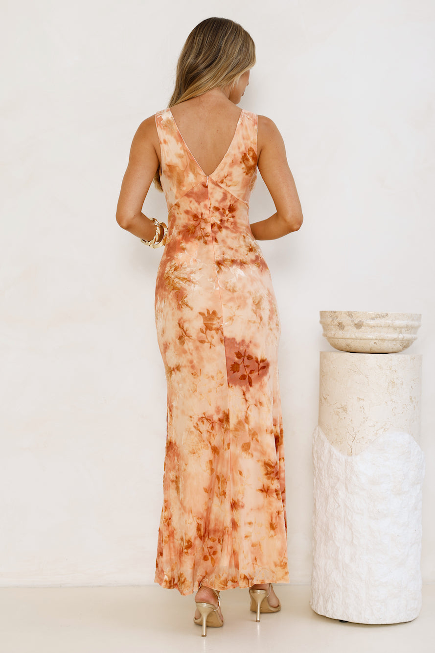 Rule The Night Maxi Dress Orange