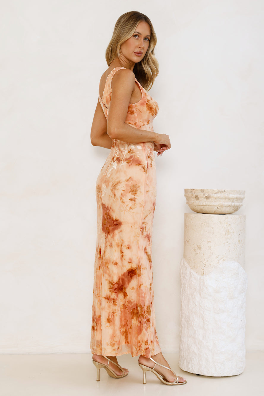 Rule The Night Maxi Dress Orange