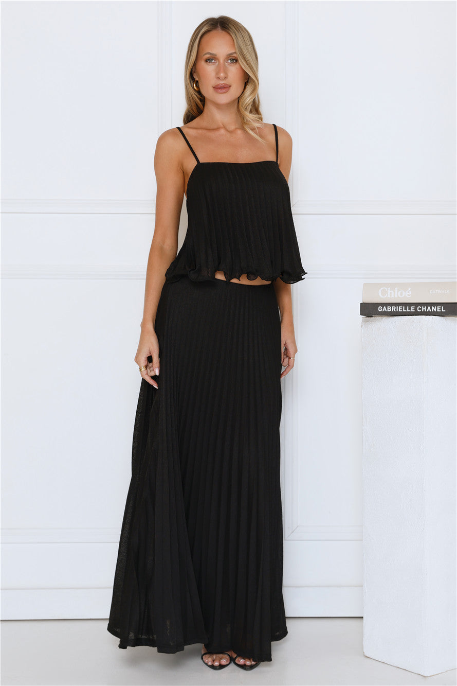 Real Deal Crop Top Black