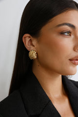 Sent With Love Earrings Gold