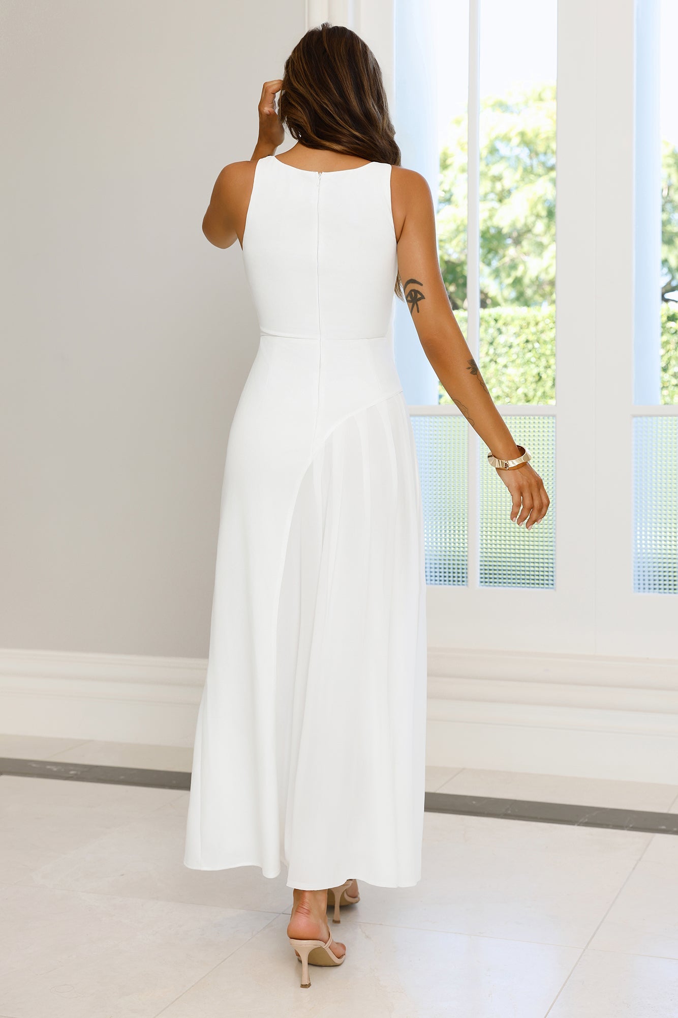 Strut With Style Maxi Dress White