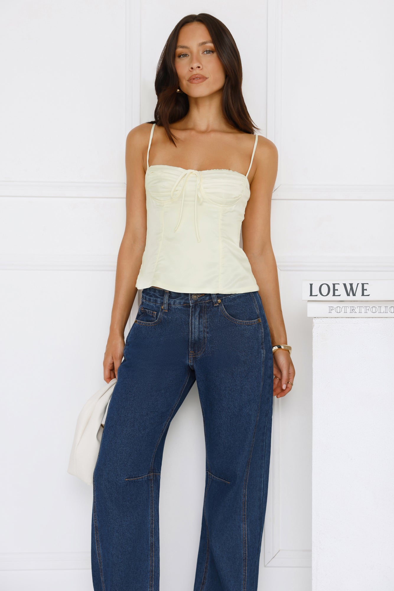 Style Shift Satin Top Butter