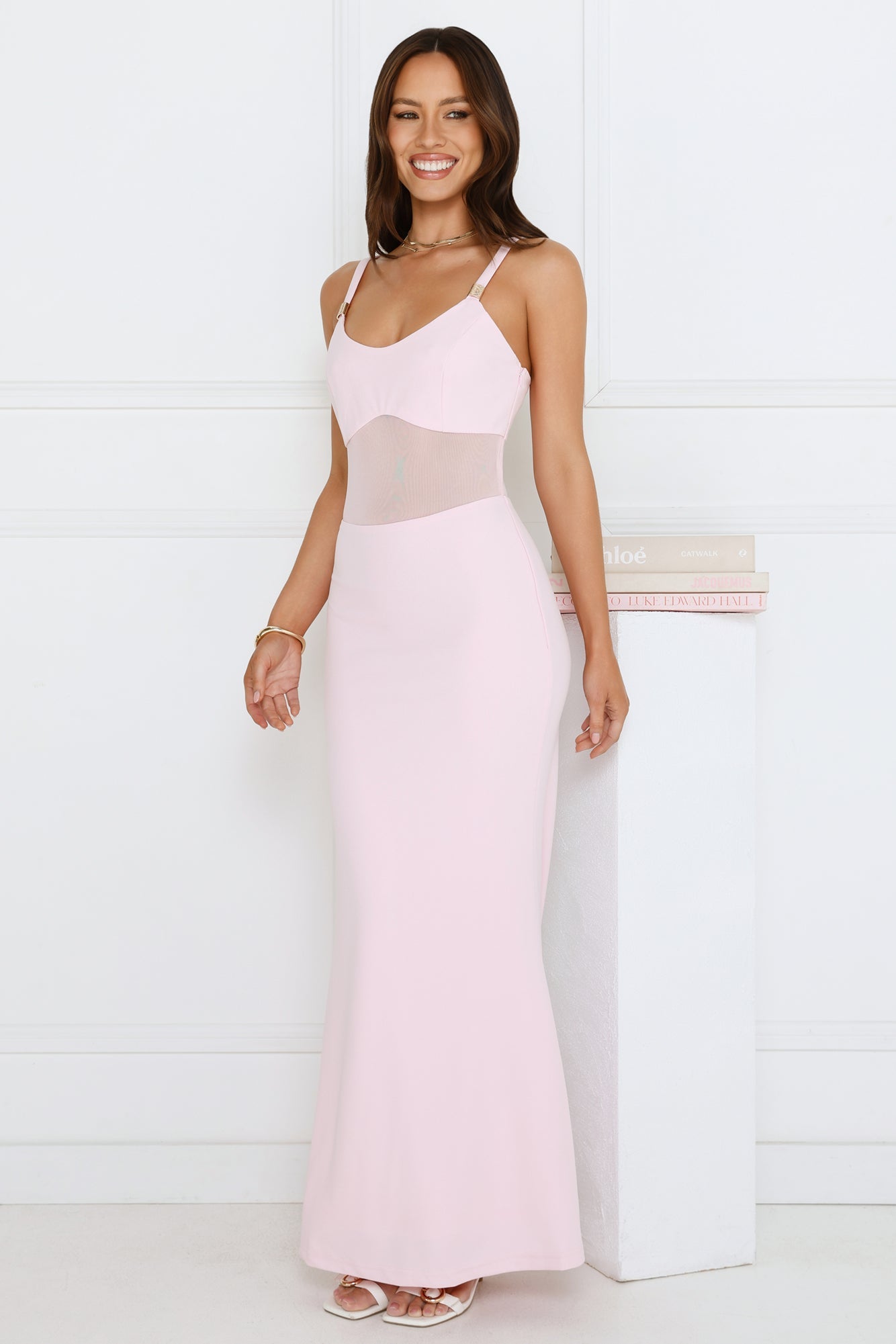 Electric Whimsy Maxi Dress Pink