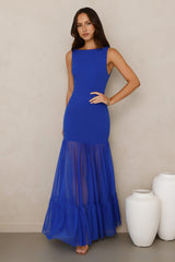 Chic Whispers Maxi Dress Blue