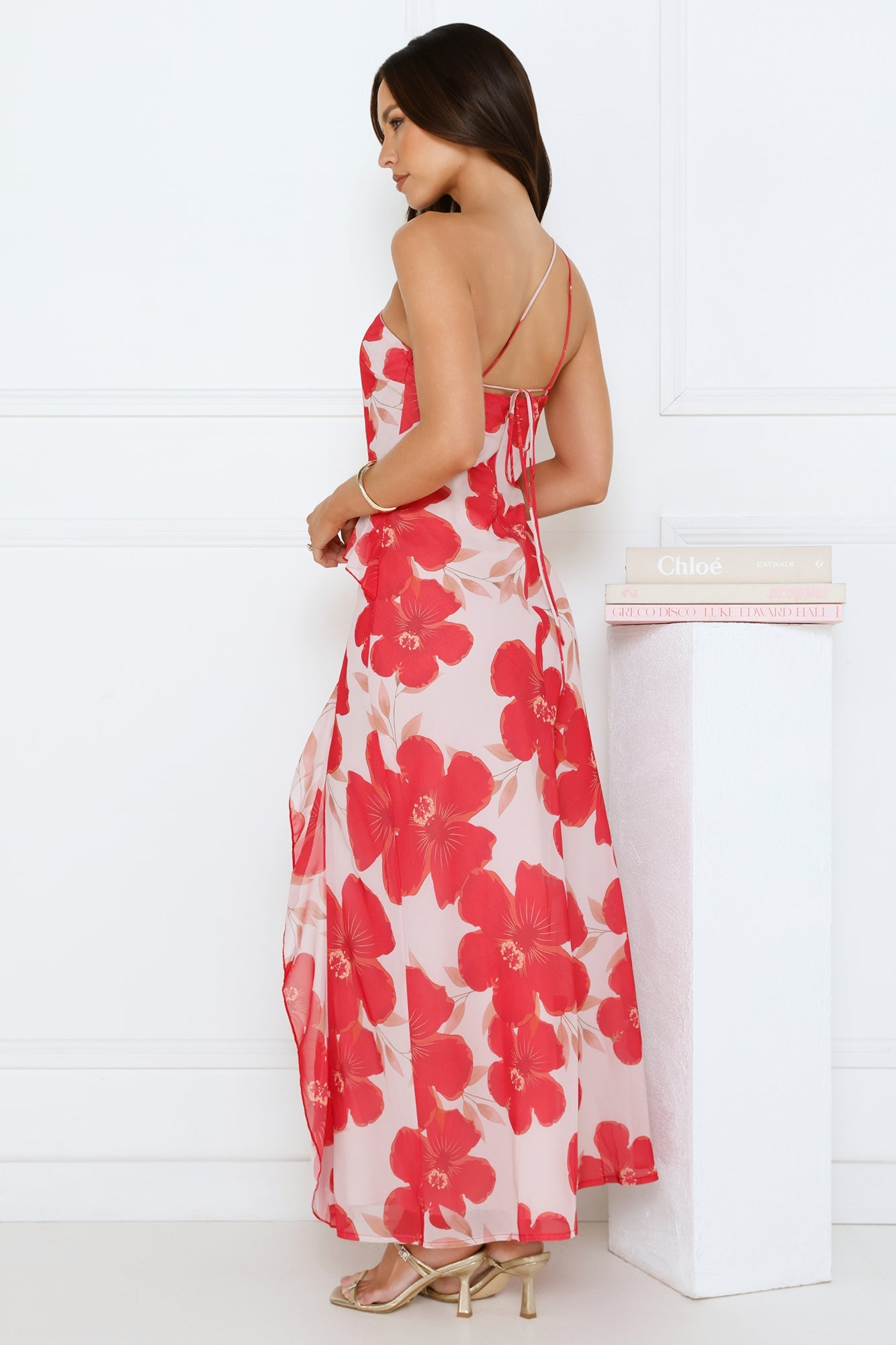 Summer Serenade One Shoulder Maxi Dress Pink