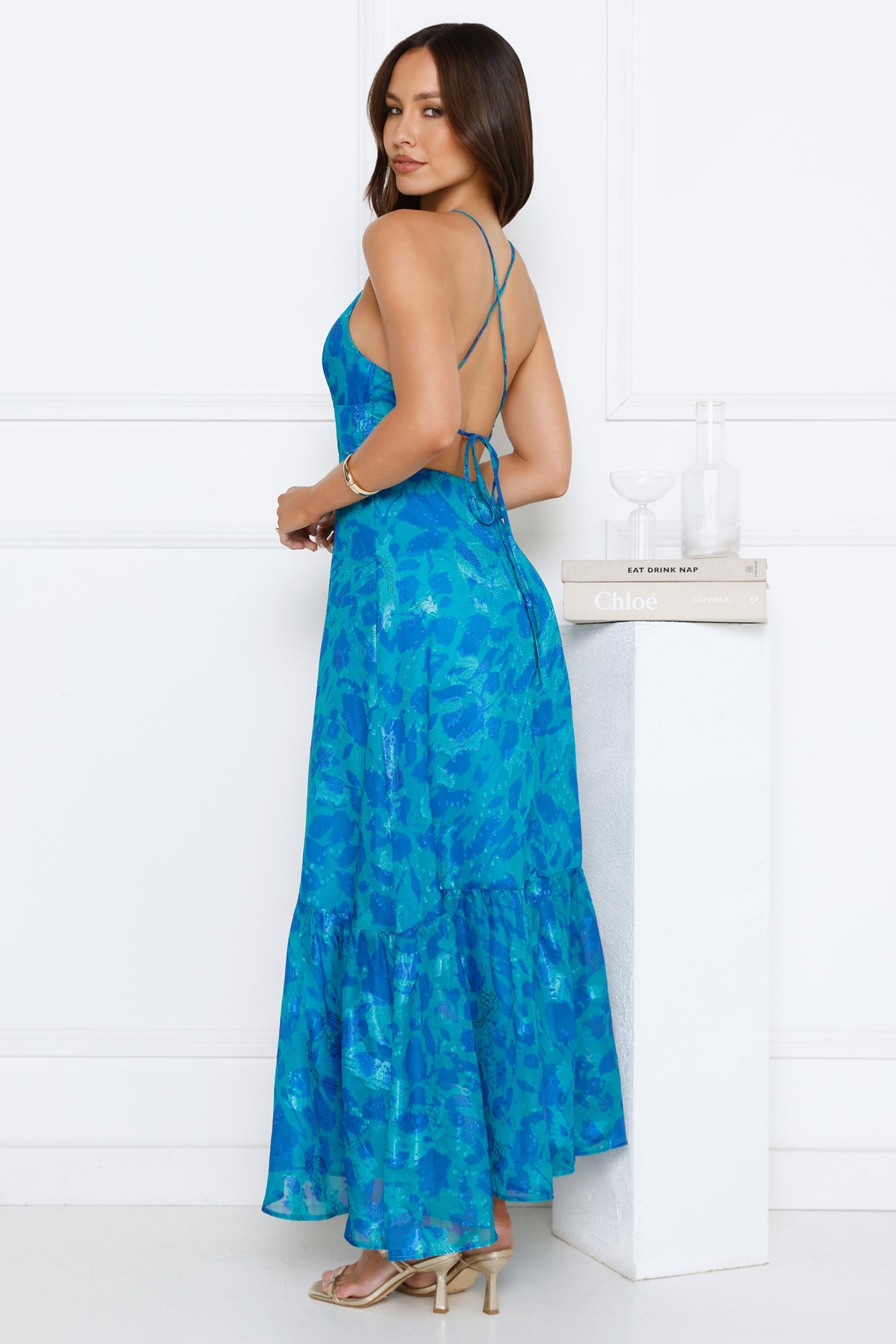 Dance Under Stars Maxi Dress Blue