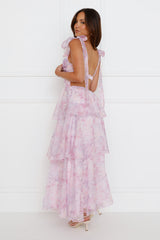 Paisley Maxi Dress Purple
