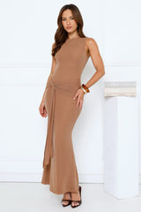 Mariner’s Glow Glitter Maxi Dress Brown