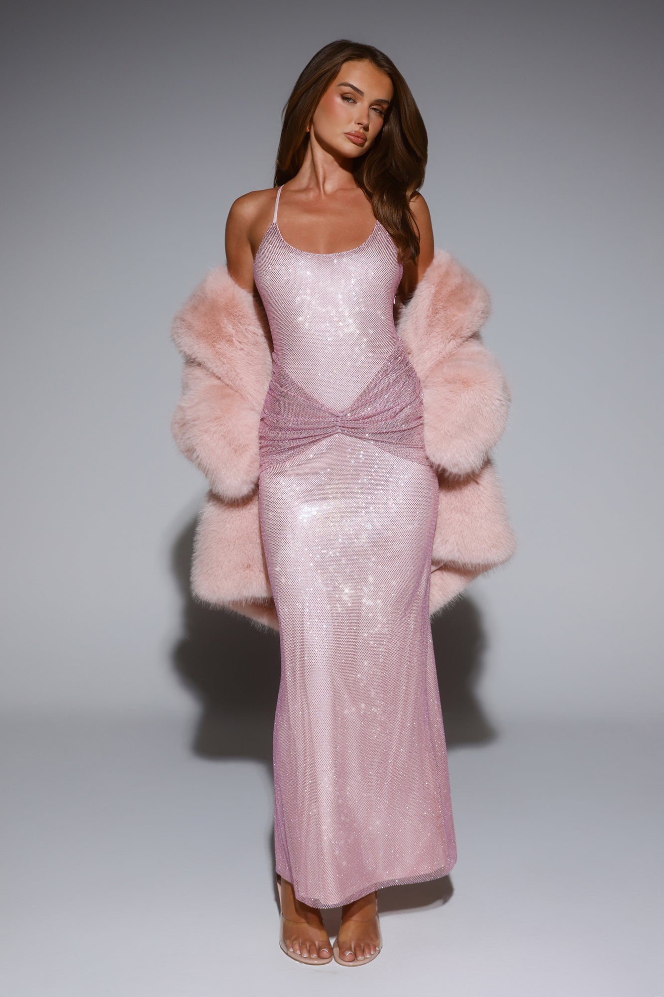 Exclusive Events Maxi Dress Pink