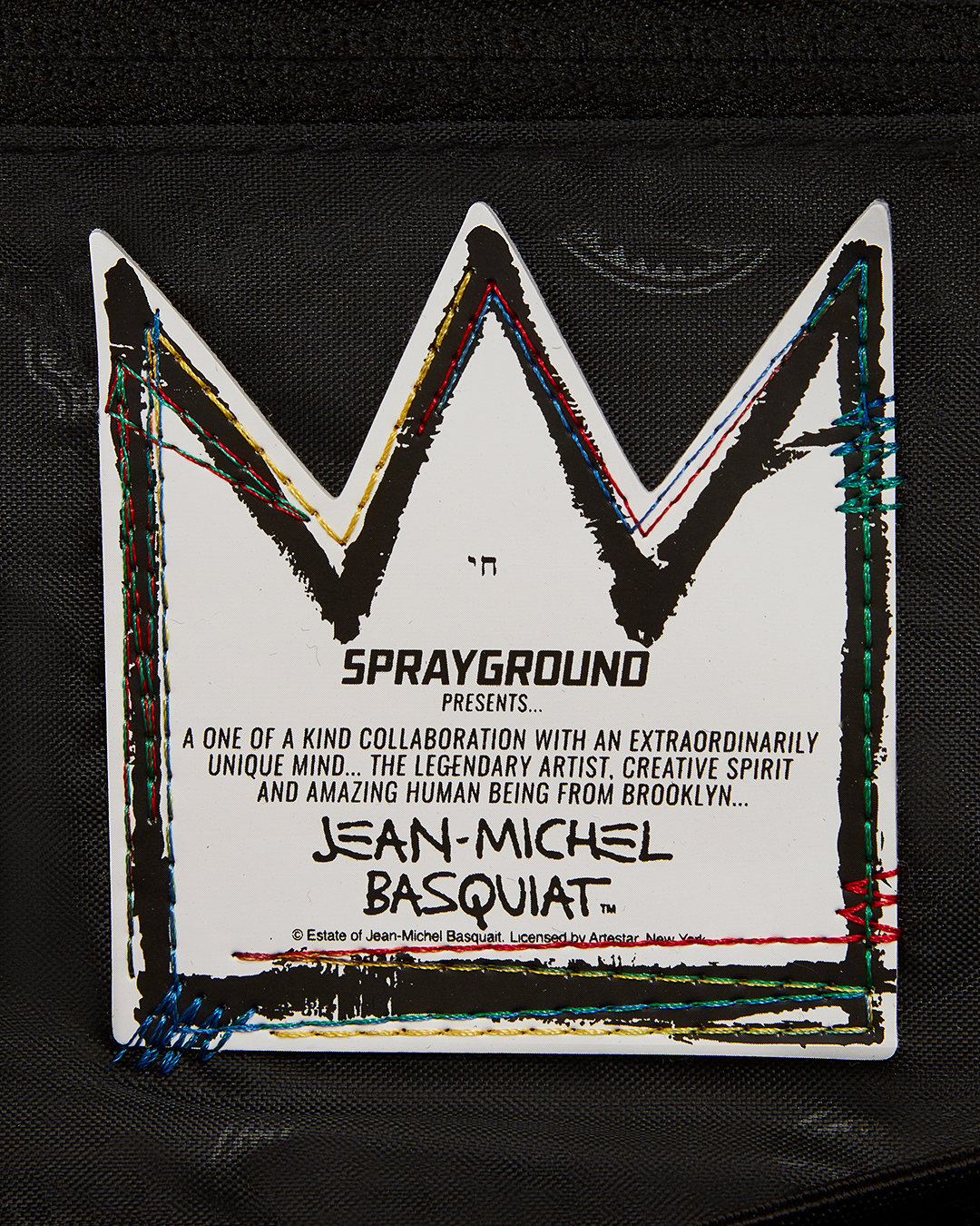 OFFICIAL BASQUIAT UNTITLED (CHEESE POPCORN) 1983 HANDBAG