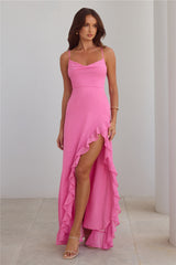 Riviera Sunset Maxi Dress Rose