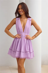 Style Over Status Mini Dress Lilac
