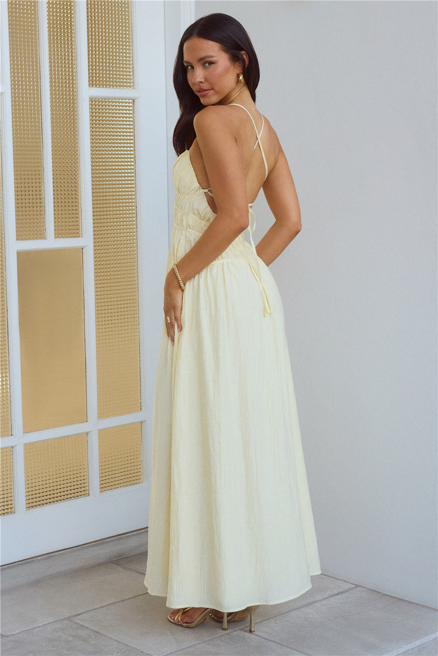 Sunkissed Serenity Maxi Dress Yellow
