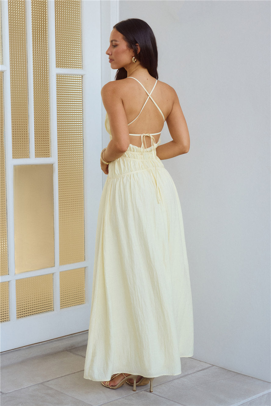 Sunkissed Serenity Maxi Dress Yellow