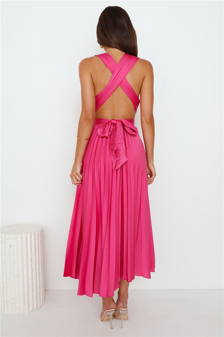 Prime Asset Maxi Dress Hot Pink