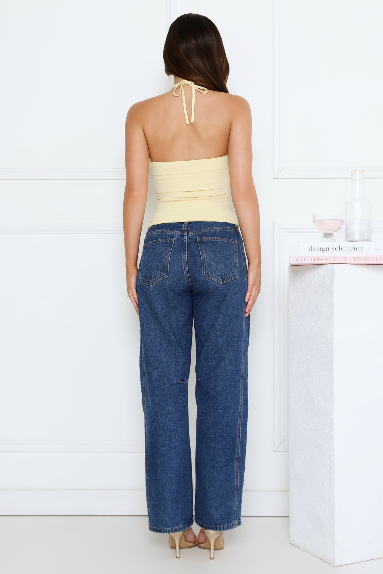 Modern Vibe Halter Top Yellow